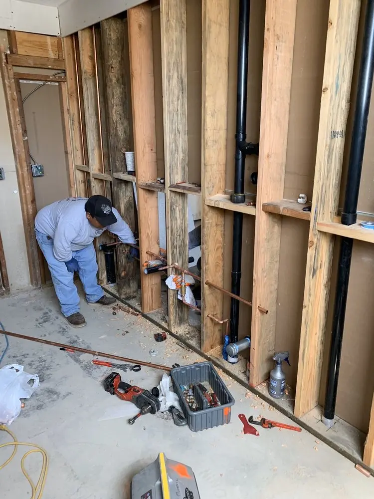 Commercial rough-in plumbing for Gas Line Repair in North Lynbrook